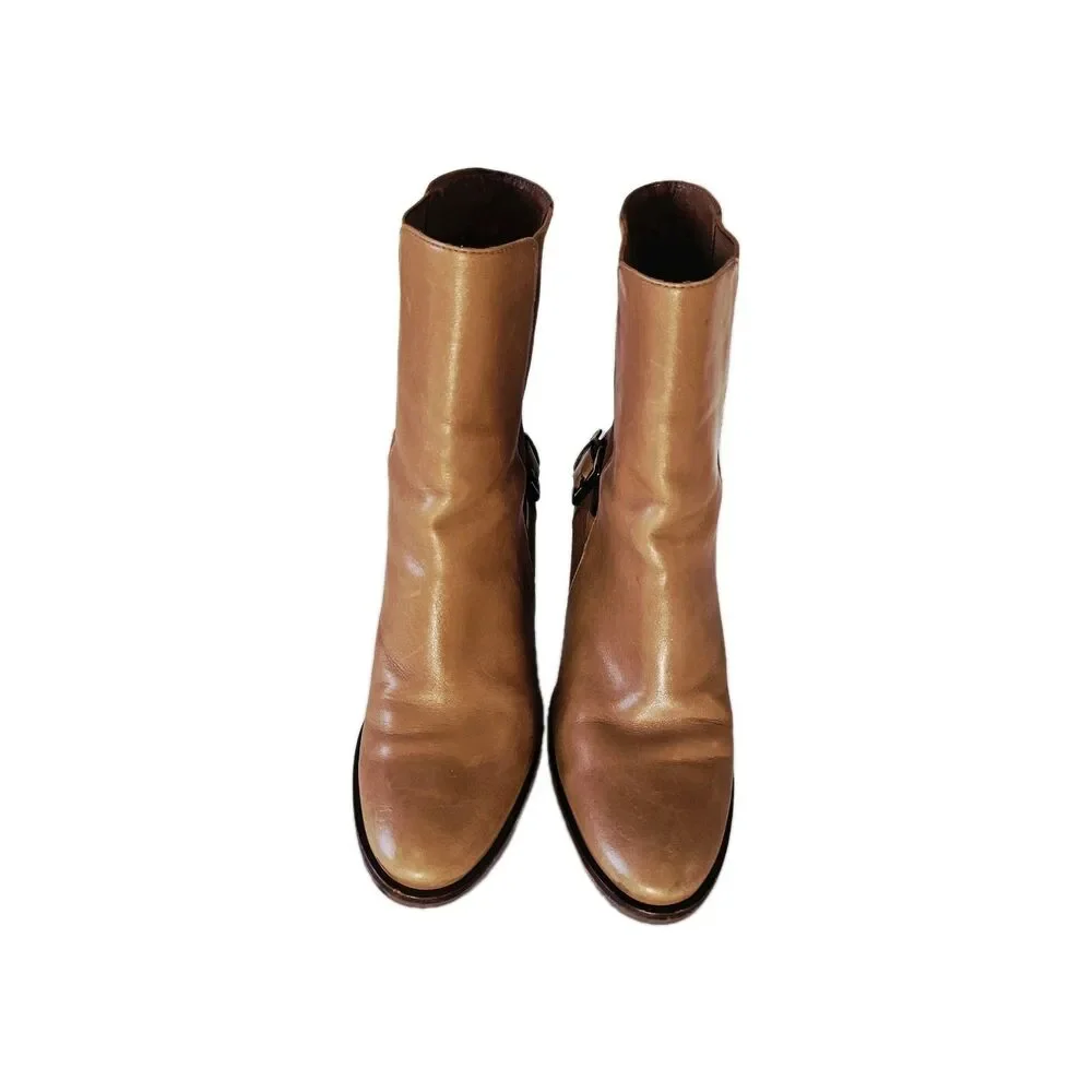 Cole Haan Women's Brown Leather Boots Size 7 - Picture 3 of 8